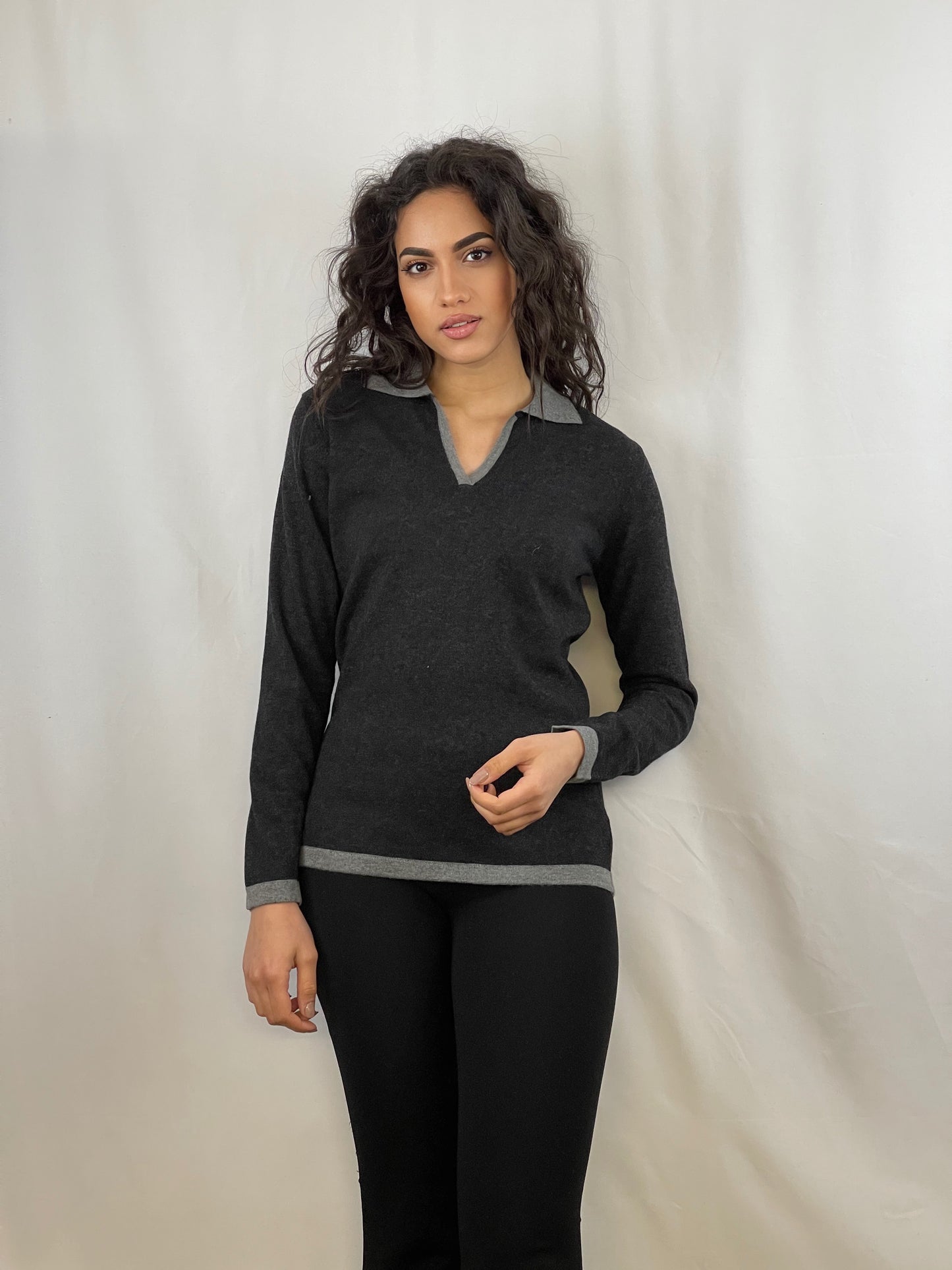 3337 - Women's two-tone polo