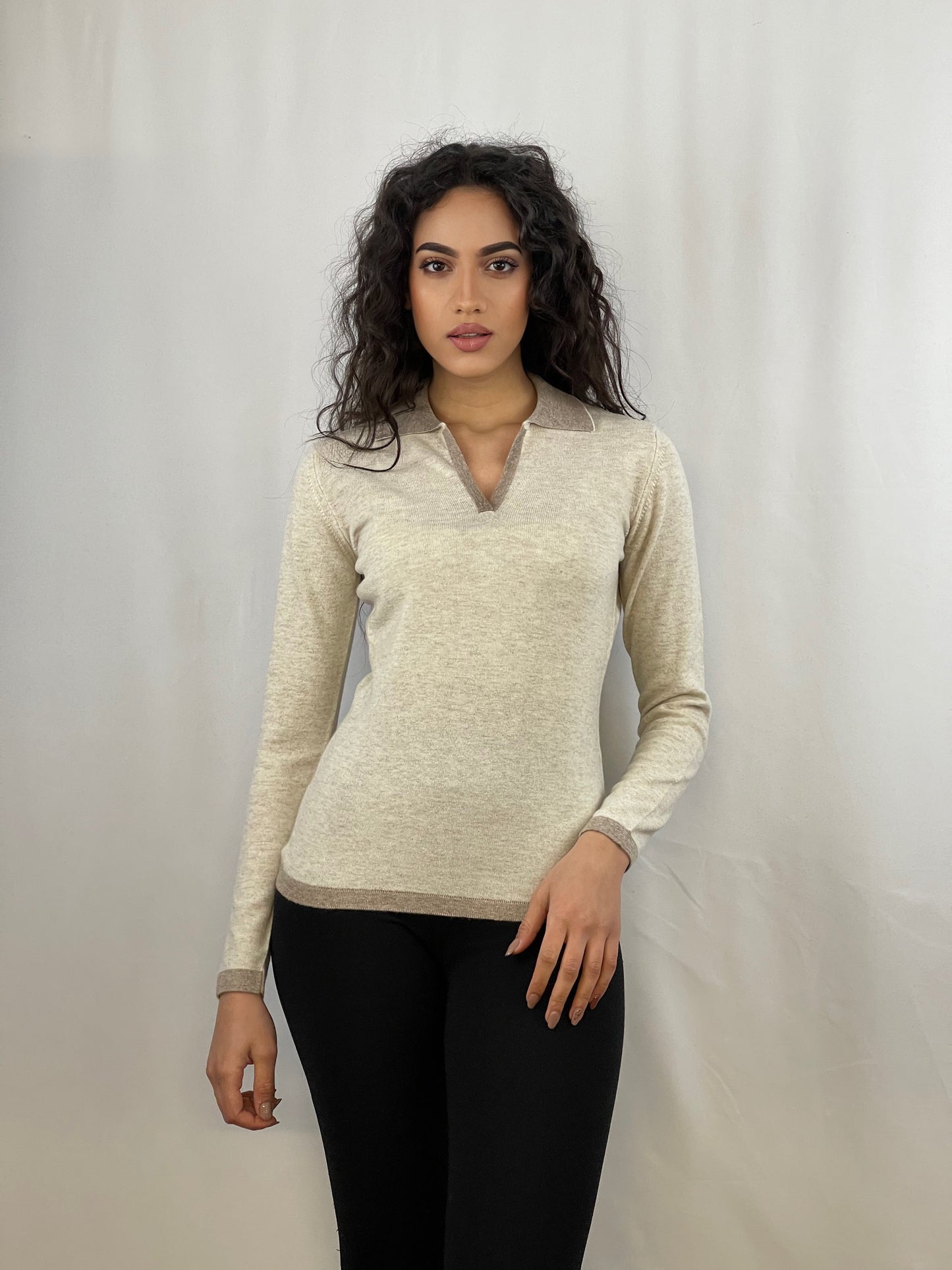 3337 - Women's two-tone polo