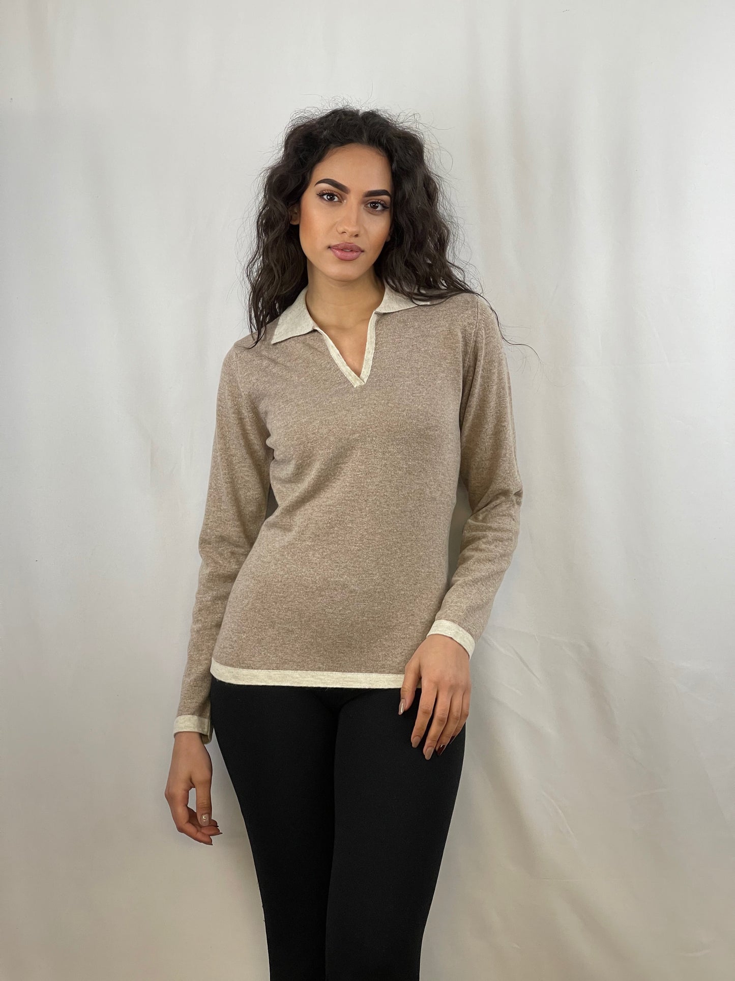 3337 - Women's two-tone polo