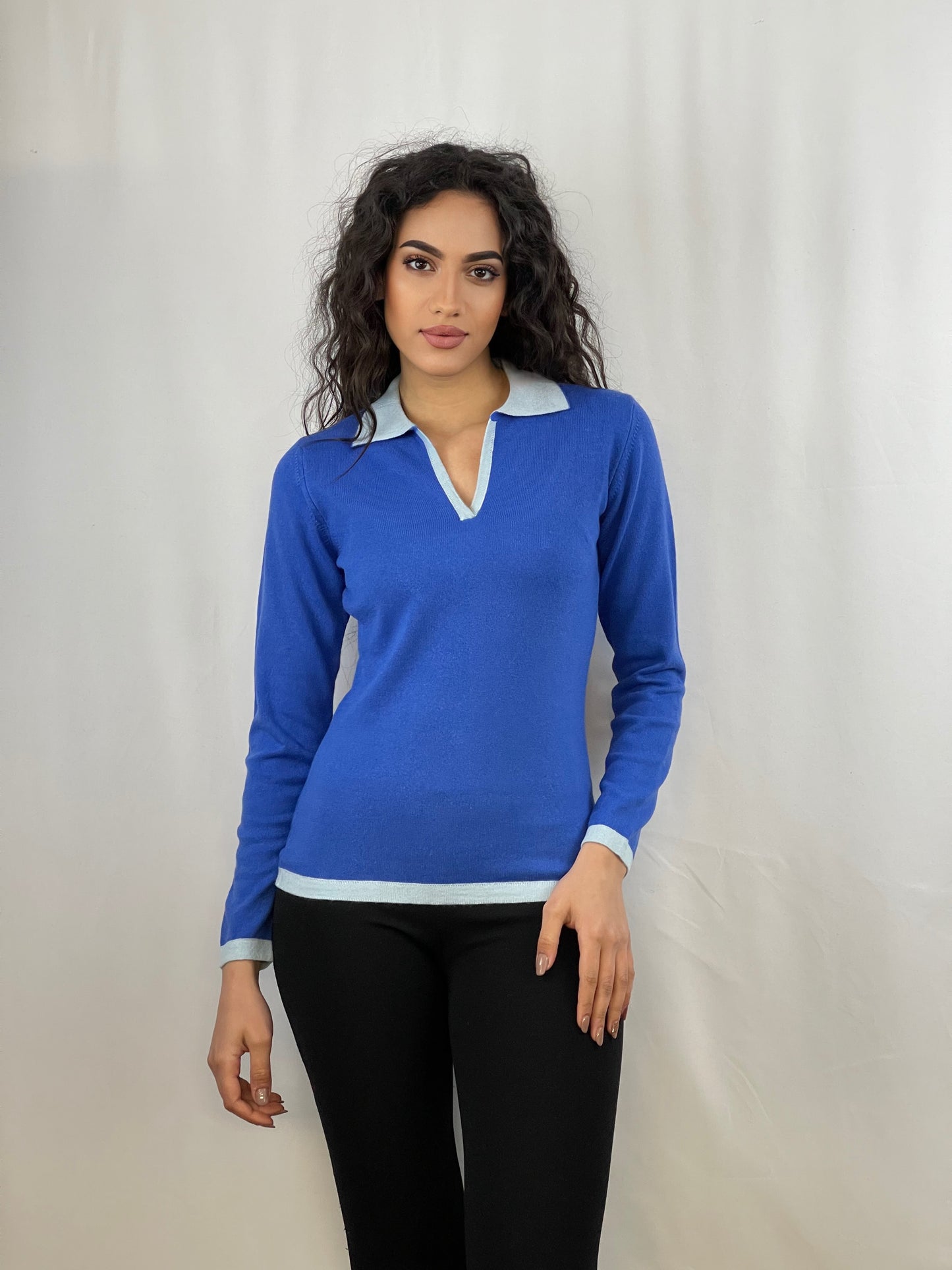 3337 - Women's two-tone polo