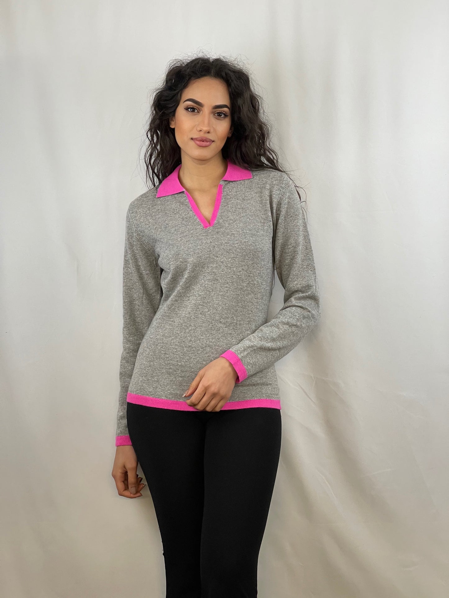3337 - Women's two-tone polo