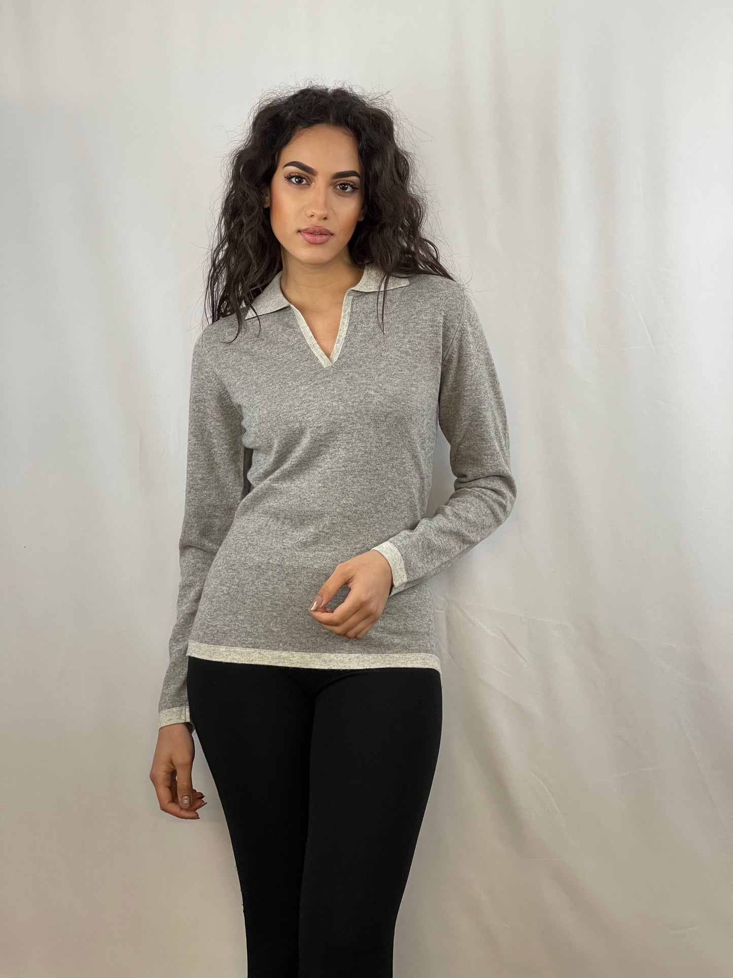 3337 - Women's two-tone polo