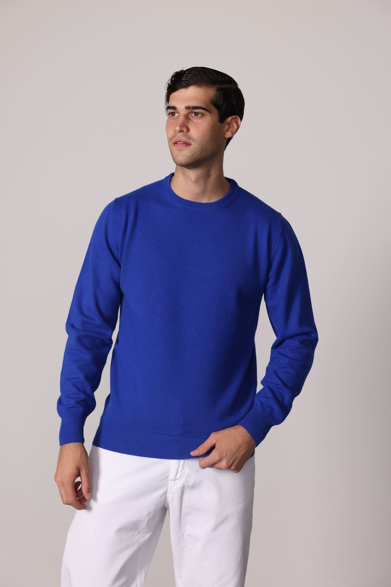 701 - Girocollo puro cashmere 2 fili