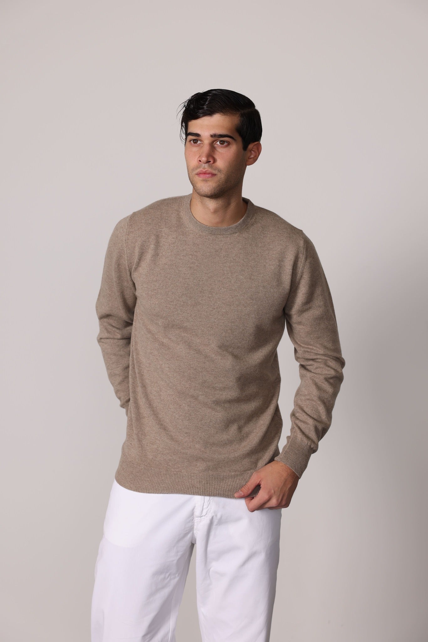 701 - Girocollo puro cashmere 2 fili