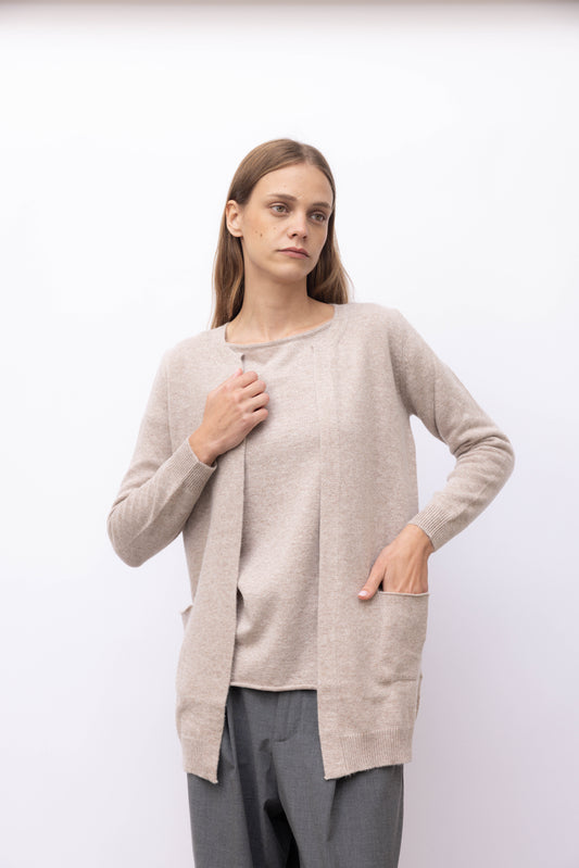 4122 - Cardigan maxi woman