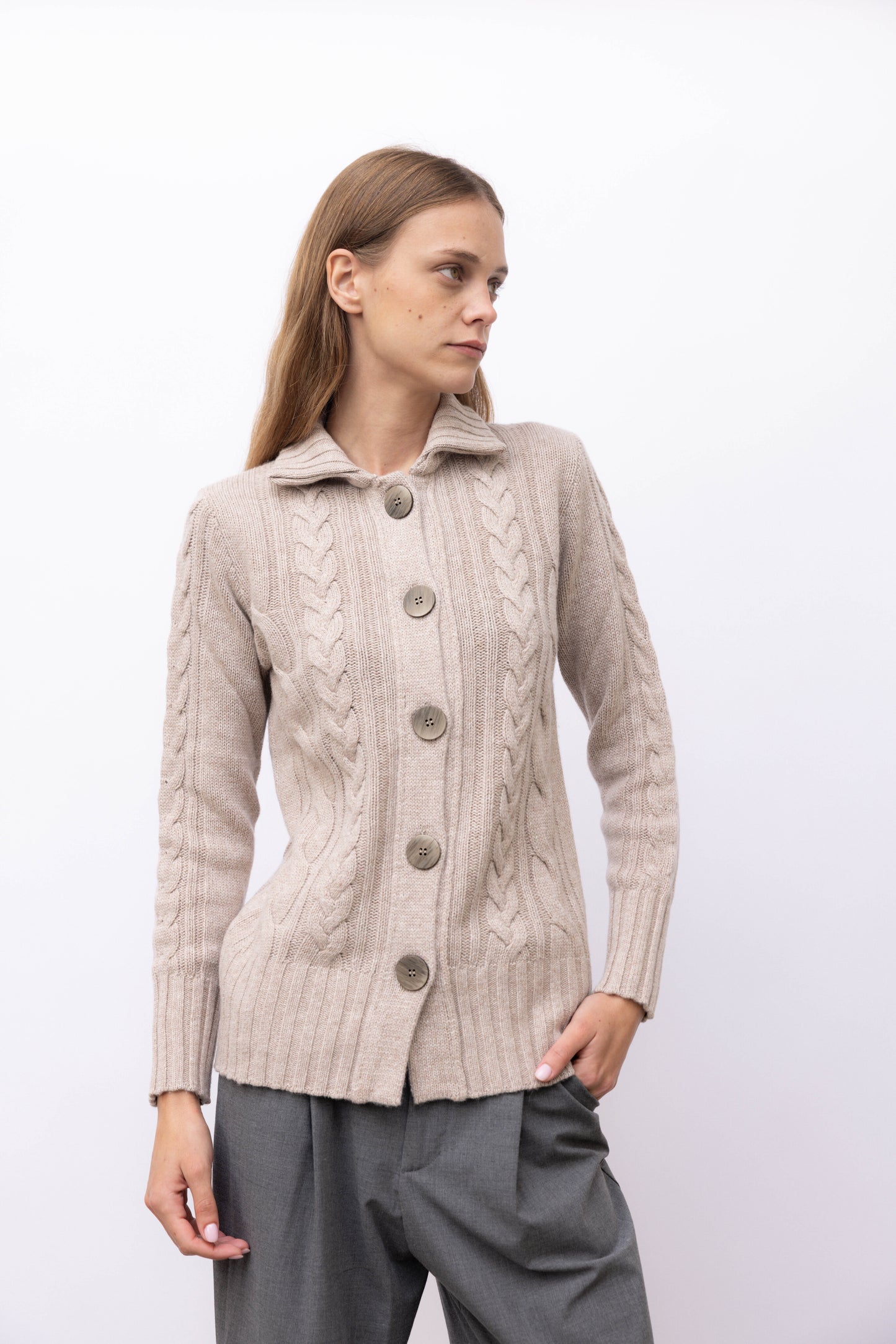 4331 - Maxi two-tone crew neck