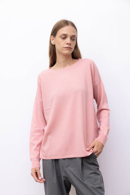 7337 - Crew neck maxi 100% cashmere