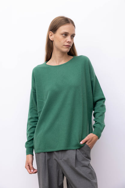 7337 - Crew neck maxi 100% cashmere