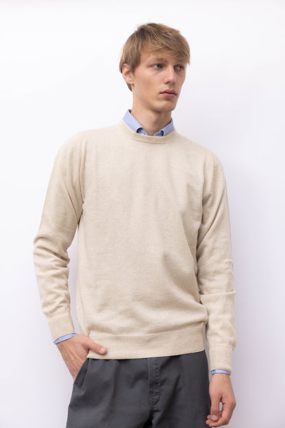 701 - 2-thread pure cashmere crewneck