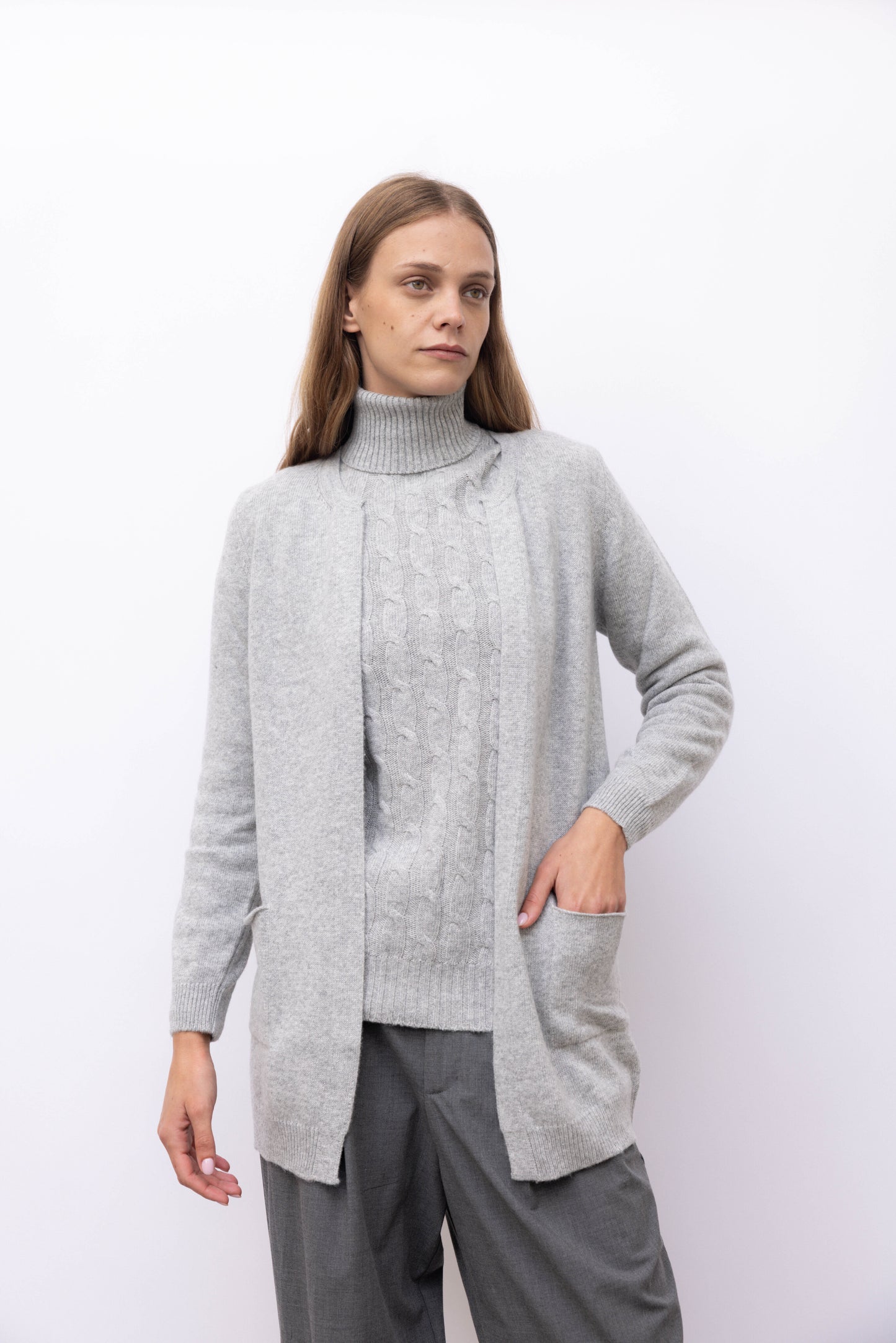 4122 - Maxi cardigan woman