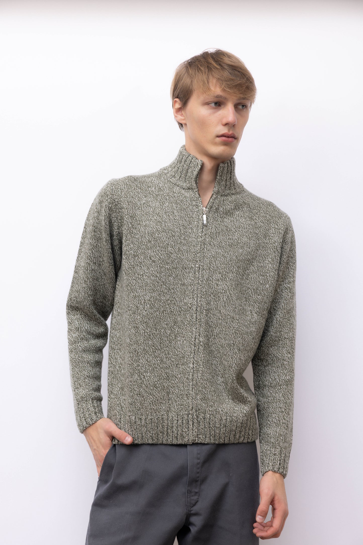 429 - Full Zip Man Muliné