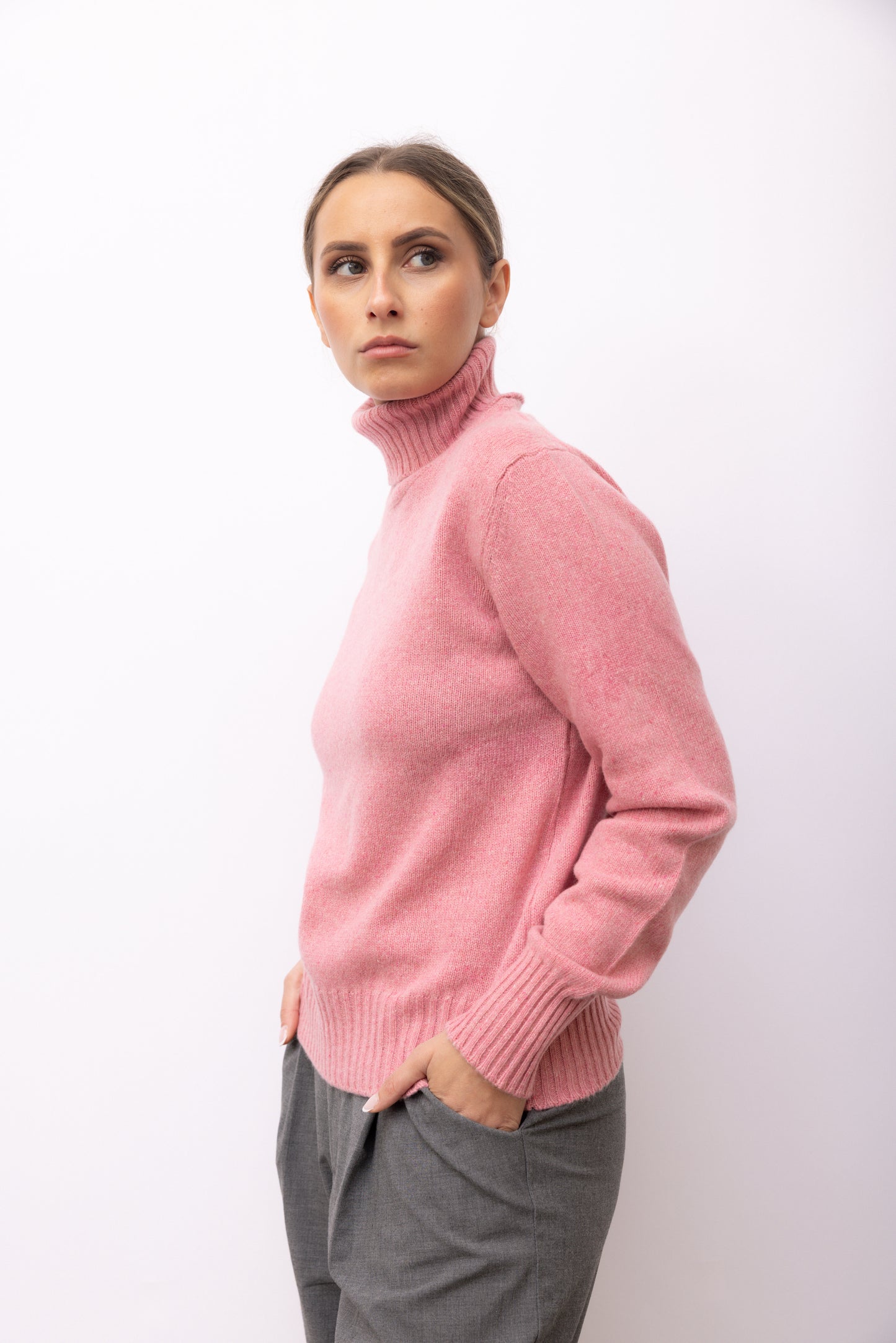 4331 - Maxi two-tone crew neck