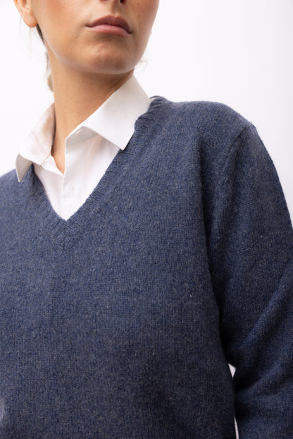 4331 - Maxi two-tone crew neck