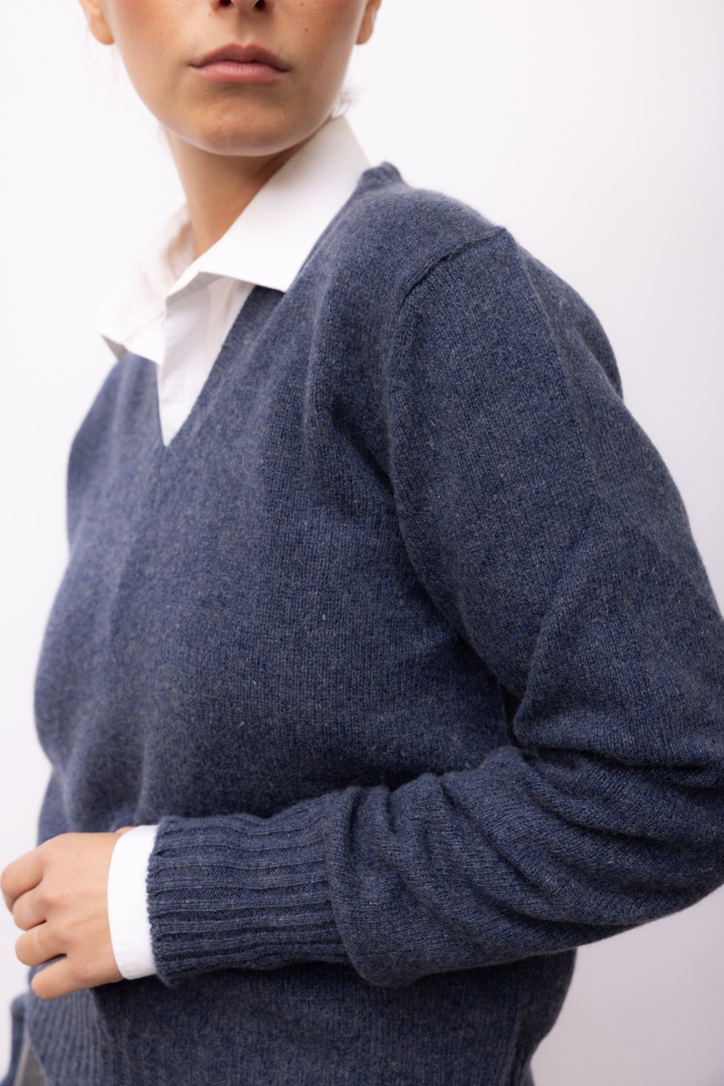 4331 - Maxi two-tone crew neck