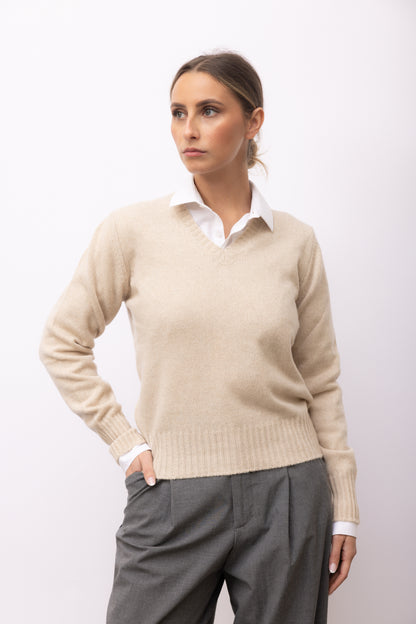 4331 - Maxi two-tone crew neck