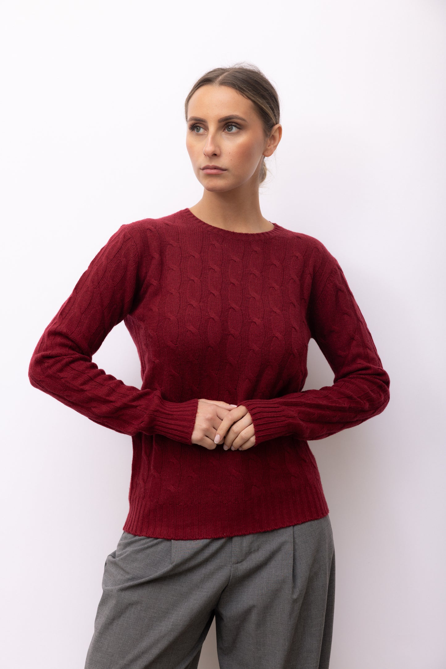 4121 - Crew neck braids women